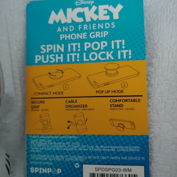 Disney Mickey and Friends Phone Grip, Stand, and Decals - Picture 2 of 5